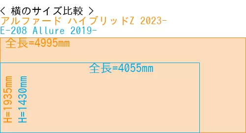 #アルファード ハイブリッドZ 2023- + E-208 Allure 2019-